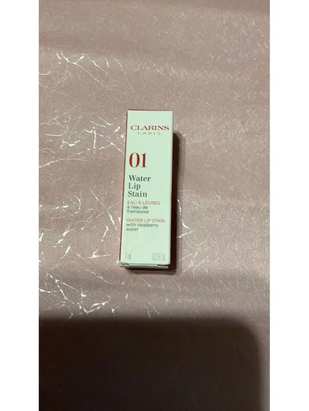 Clarins Water Lip Stain rose $32.00 box include
